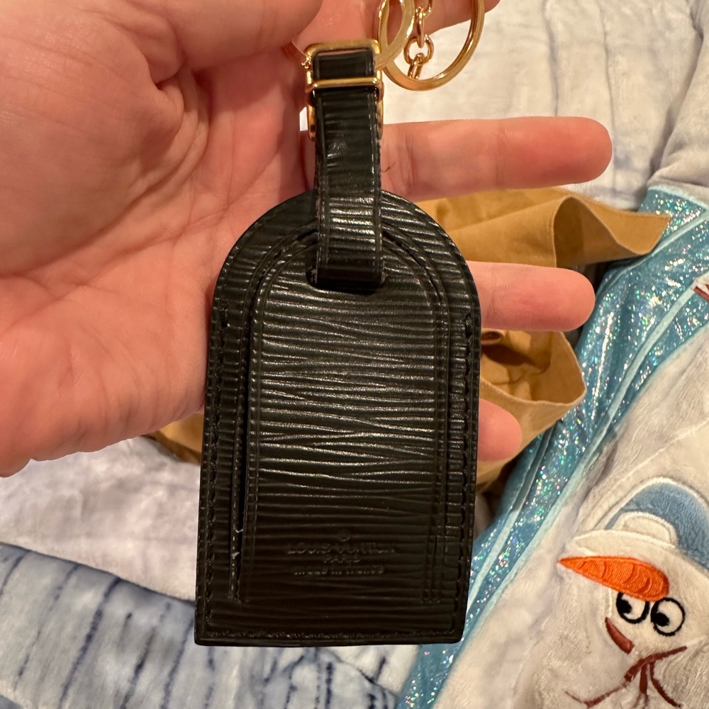 Louis Vuitton Black Epi Leather Travel Tag - Picture 6 of 12